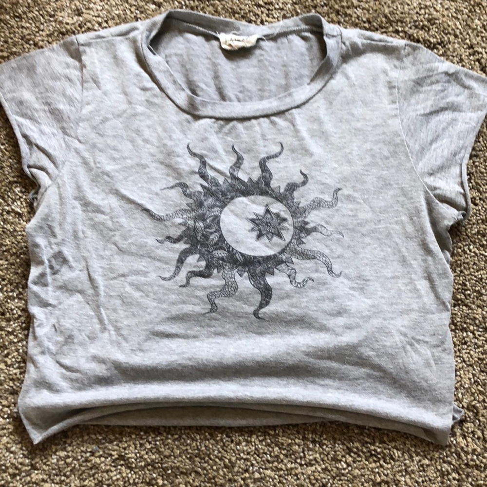 LA hearts crop tee